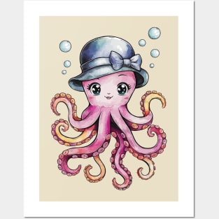 Cute Octopus Posters and Art